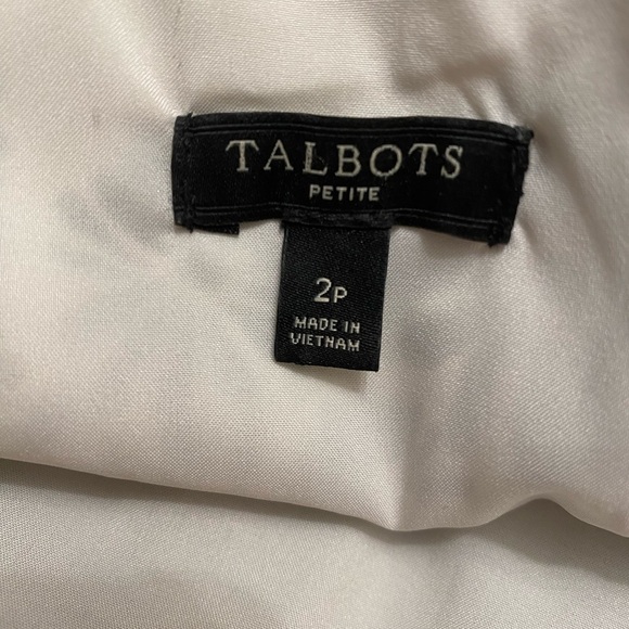 Talbots Sleeveless Floral Fit & Flare Dress size 2 petite - Picture 10 of 12